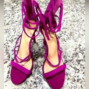 BP Magenta Suede Heels